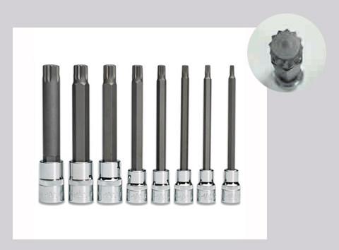 MAC TOOLS（マックツールズ） ロングトリプルスクエアソケットセット 8pcs. SXVMTSL8B