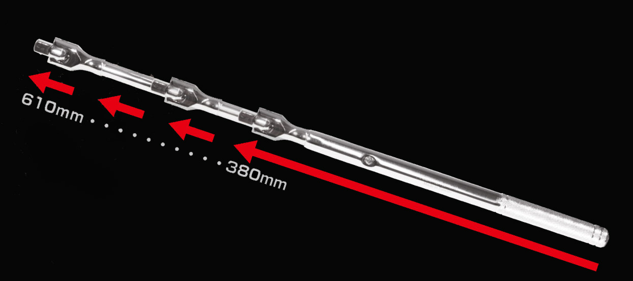 MAC TOOLS（マックツールズ） 1/2"ドライブ 伸縮式フレックスハンドル V15E24FA