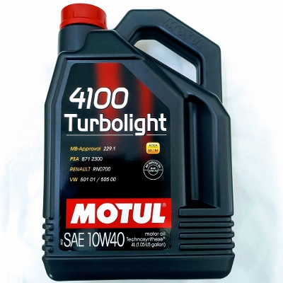 ���`���[�� 4100 TURBOLIGHT 10W-40 4x4L | MO107720�@MOTUL