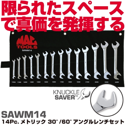 �}�b�N�c�[���Y 14Pc. ���g���b�N 30��/60���A���O�������`�Z�b�g SAWM14�@MAC TOOLS